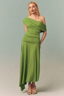 bhldn off shoulder long sleeve mesh midi dress bhldn off shoulder long sleeve mesh midi dress Josie Off Shoulder Mesh Maxi  Dress