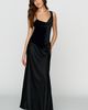 BHLDN Velvet Satin Maxi Dress - 1