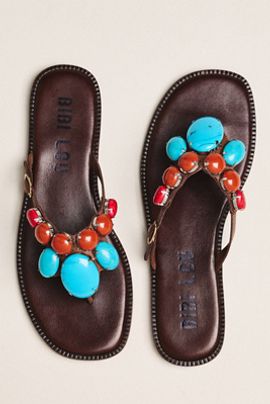 Bibi Lou Fira Stone Flip-Flop Sandals