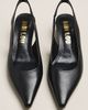 Bibi Lou Helmut Leather Kitten Heels - 1