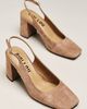 Bibi Lou Ione 85 Suede Slingback Block Heels - 1