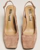 Bibi Lou Ione 85 Suede Slingback Block Heels - 2