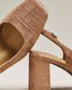 Bibi Lou Ione 85 Suede Slingback Block Heels - 3