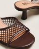Bibi Lou Mesh Open-Toe Mule Heels - 3