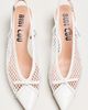 Bibi Lou Mesh Slingback Bow Kitten Heels - 2