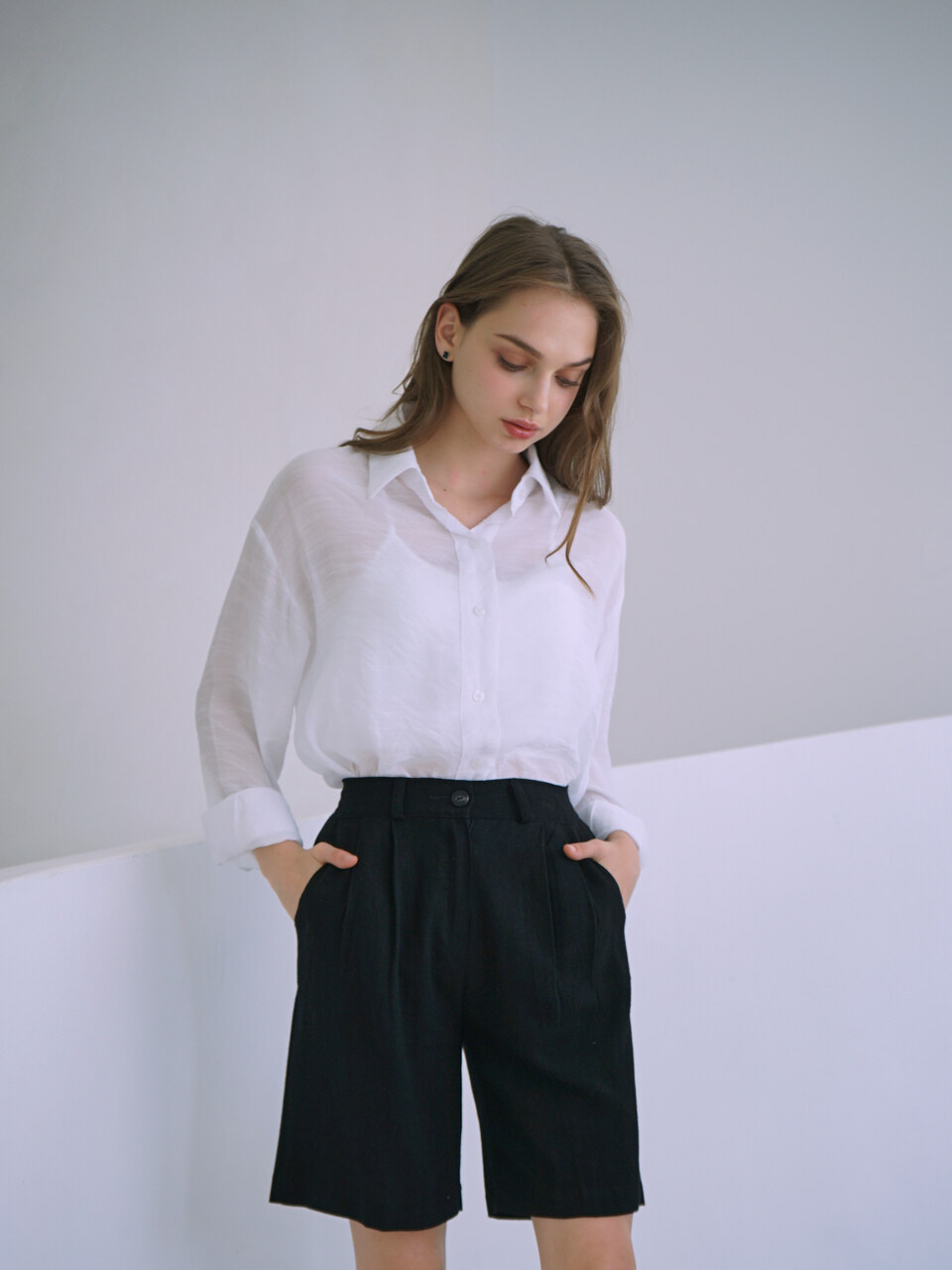 bibyseob T12-BERMUDA PANT (BLACK)