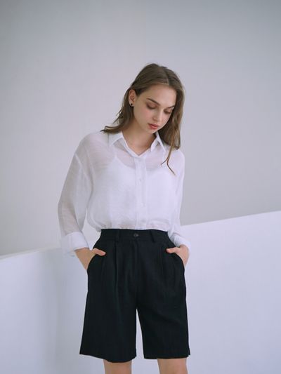 bibyseob T12-BERMUDA PANT (BLACK)