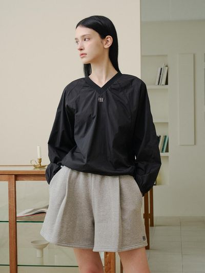bibyseob V-neck Anorak Black [T43]
