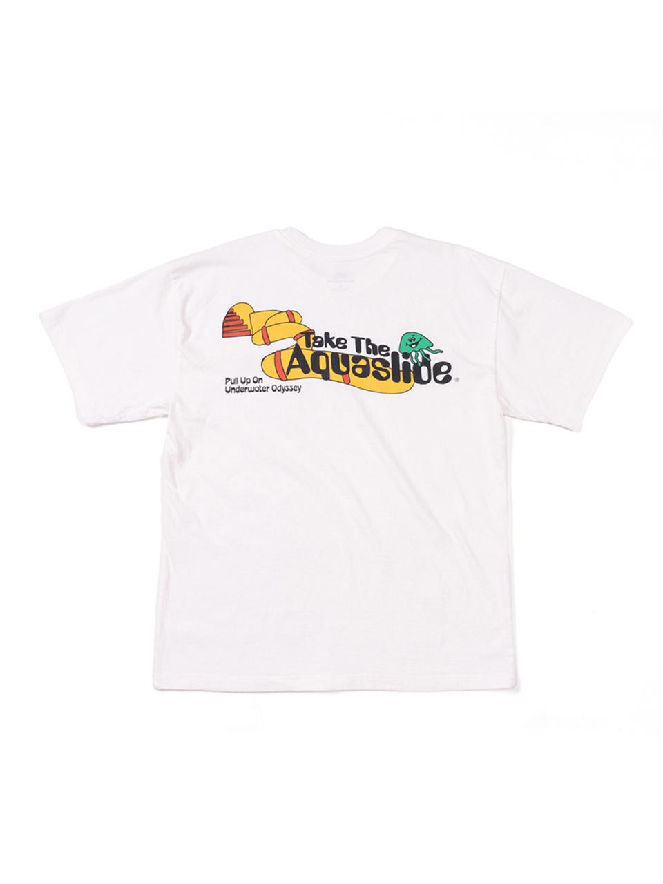BIGWAVE COLLECTIVE AQUASLIDE TEE [WHITE]