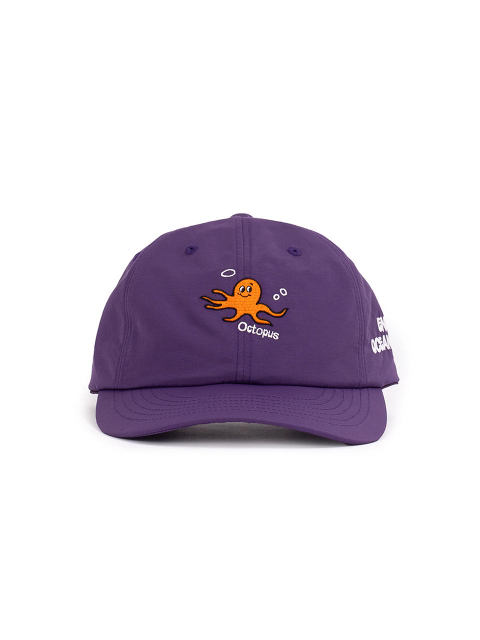 BIGWAVE COLLECTIVE OCTOPUS NYLON WIDE CAP (PURPLE)