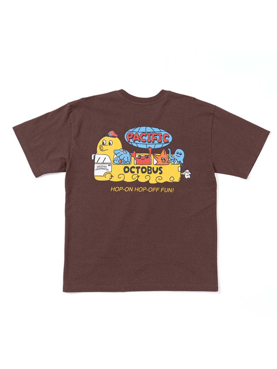 BIGWAVE COLLECTIVE PACIFIC OCTOBUS TEE (BROWN)