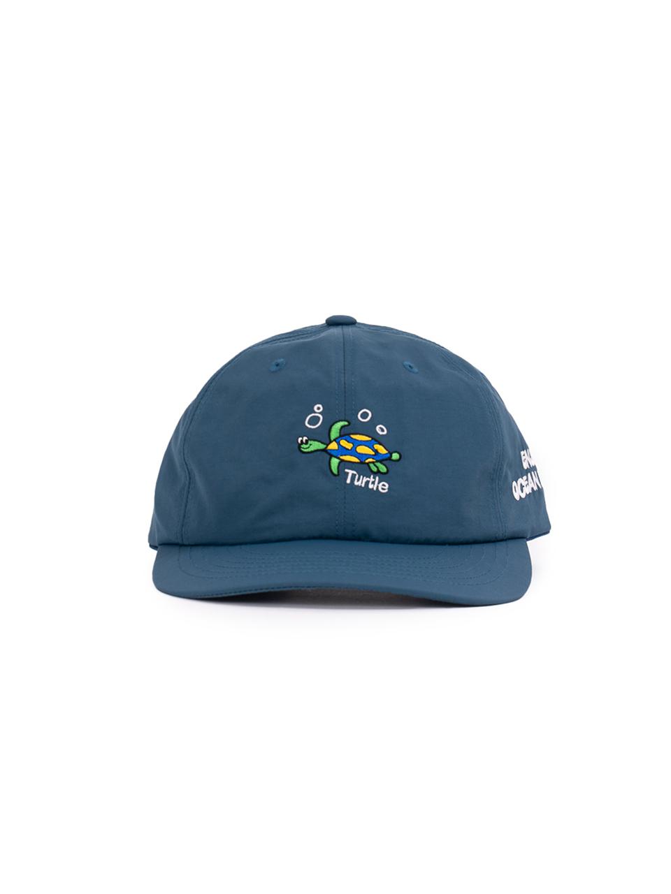 BIGWAVE COLLECTIVE TURTLE NYLON WIDE CAP (TEAL BLUE)