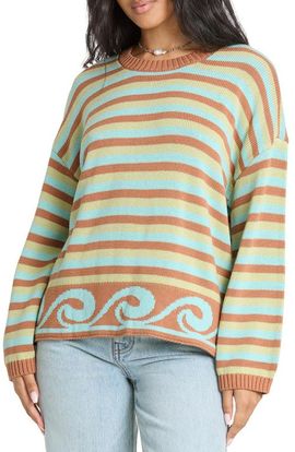 Billabong Billabong Bayside Striped Crewneck Sweater