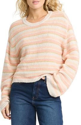 Billabong Billabong Bright Sol Stripe Cotton Blend Sweater