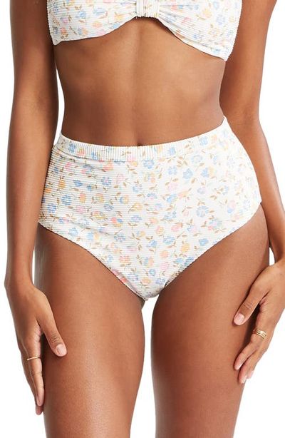 Billabong Billabong Ditsy Dreamin' Hi Retro Ribbed Bikini Bottoms