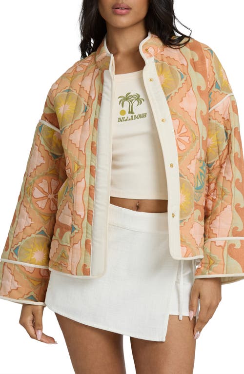 Billabong Billabong Folk Story Abstract Oversize Quilted Jacket