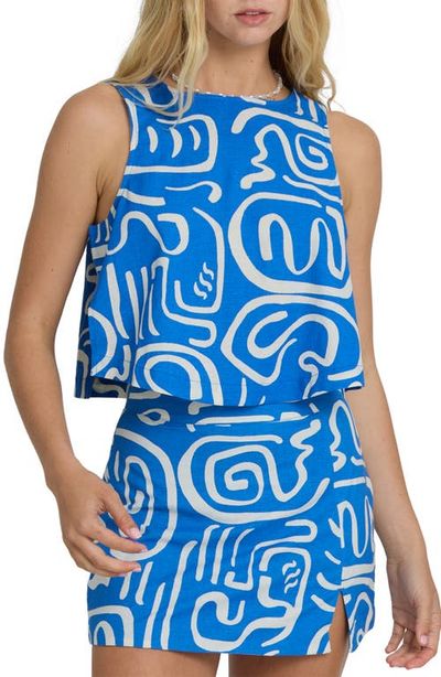Billabong Billabong So Breezy Sleeveless Cotton & Linen Top