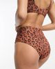 Billabong Billabong Spotted In Paradise high waist bikini bottom in reversible animal print-Multi - 4