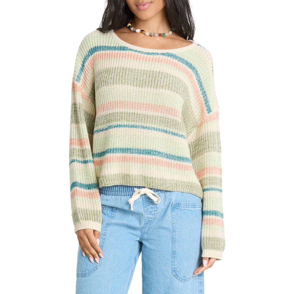 Billabong Billabong Stripe Marled Crop Sweater