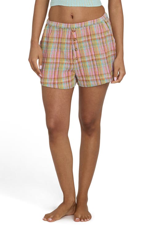 Billabong Billabong Sweet Check Print Shorts