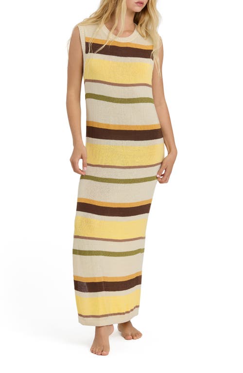 Billabong Billabong Those Days Stripe Rib Knit Maxi Dress