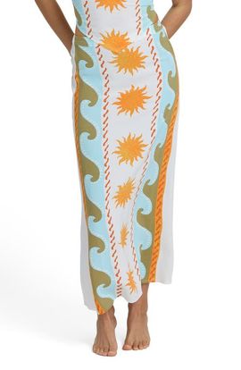 Billabong Billabong Tides Call Cotton Blend Midi Skirt