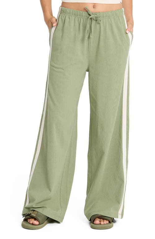 Billabong Billabong Wave Stamp Side Stripe Wide Leg Cotton Jersey Pants