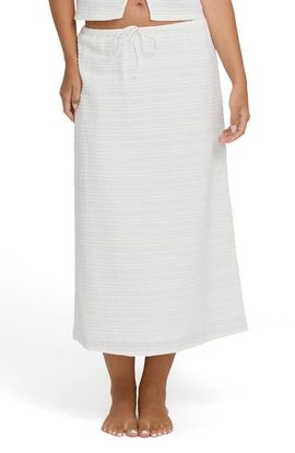 Billabong Billabong Your Call Stripe Cotton Maxi Skirt