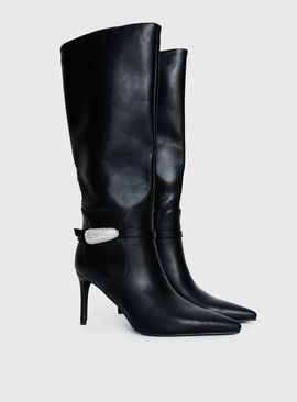 Billini Billini Domineca Knee High Heeled Boots Black