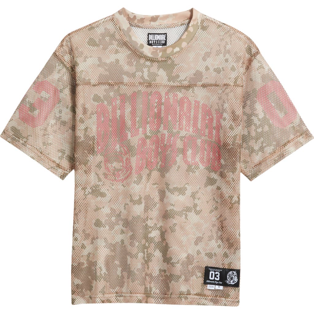 Billionaire Boys Club Billionaire Boys Club Varsity Logo Camo Print Mesh T-Shirt