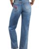 Billy T Billy T Be Free Embroidered High Waist Wide Leg Jeans - 2