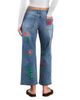 Billy T Billy T Blossom High Rise Embroidered Jeans in Relaxed Blue - 2