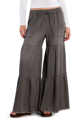 Billy T Billy T Fancy Cotton Blend Tiered Pants