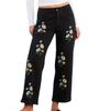 Billy T Billy T Floral Embroidered Straight Leg Jeans - 1