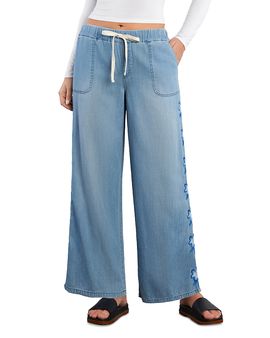 Billy T Billy T Floral Lane Tie Front Pants