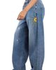 Billy T Billy T Hello Sunshine Star Embroidered High Waist Wide Leg Jeans - 3