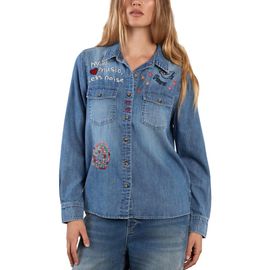 Billy T Billy T More Music Less Noise Denim Shirt 