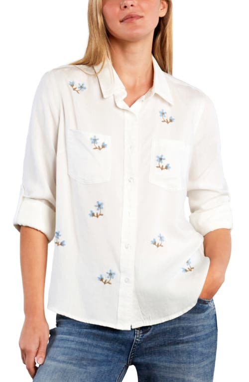 Billy T Billy T Sunny Ditsy Floral Embroidered Button-Up Shirt