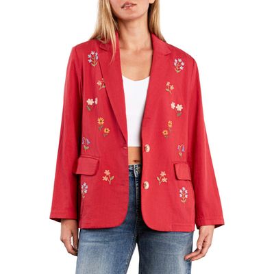 Billy T Billy T Wild Blossom Embroidered Blazer