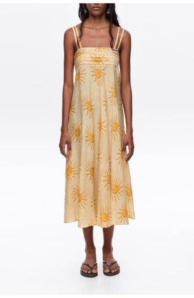 BIMBA Y LOLA BIMBA Y LOLA A-Line Pleated Midi Dress
