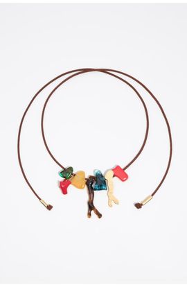 BIMBA Y LOLA BIMBA Y LOLA And Amber Resin Stone Necklace