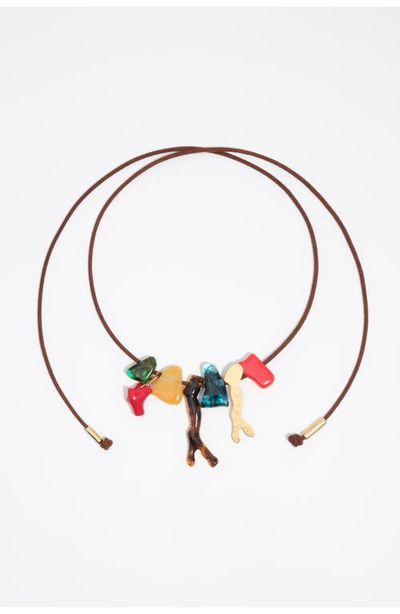 BIMBA Y LOLA BIMBA Y LOLA And Amber Resin Stone Necklace