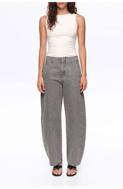 BIMBA Y LOLA BIMBA Y LOLA Barrel Denim Trousers with Buckle