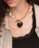 BIMBA Y LOLA BIMBA Y LOLA Chain Necklace with Pearl and Resin Heart - 2