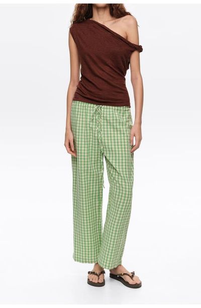 BIMBA Y LOLA BIMBA Y LOLA Checked Corset-Waist Trousers
