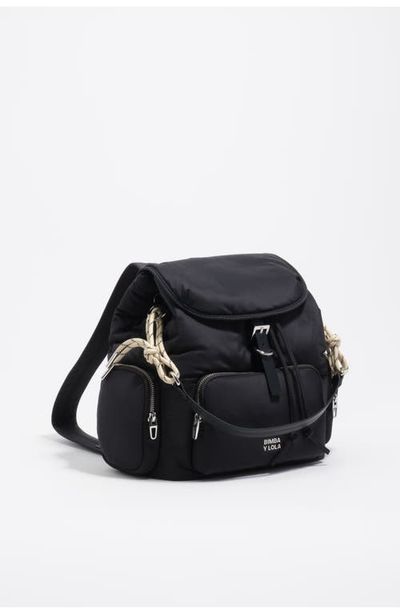BIMBA Y LOLA BIMBA Y LOLA Dark anthracite nylon Pocket backpack 