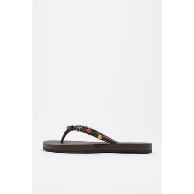 BIMBA Y LOLA BIMBA Y LOLA Embellished Flip-Flop Sandal