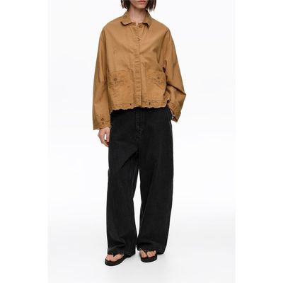 BIMBA Y LOLA BIMBA Y LOLA Embroidered Cotton-Linen Jacket