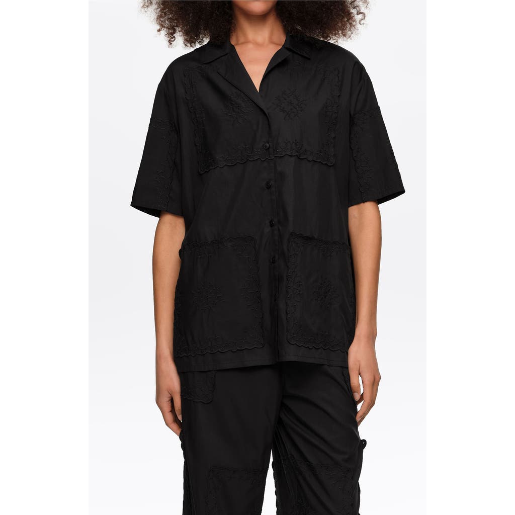 BIMBA Y LOLA BIMBA Y LOLA Embroidered Scarf Patchwork Shirt