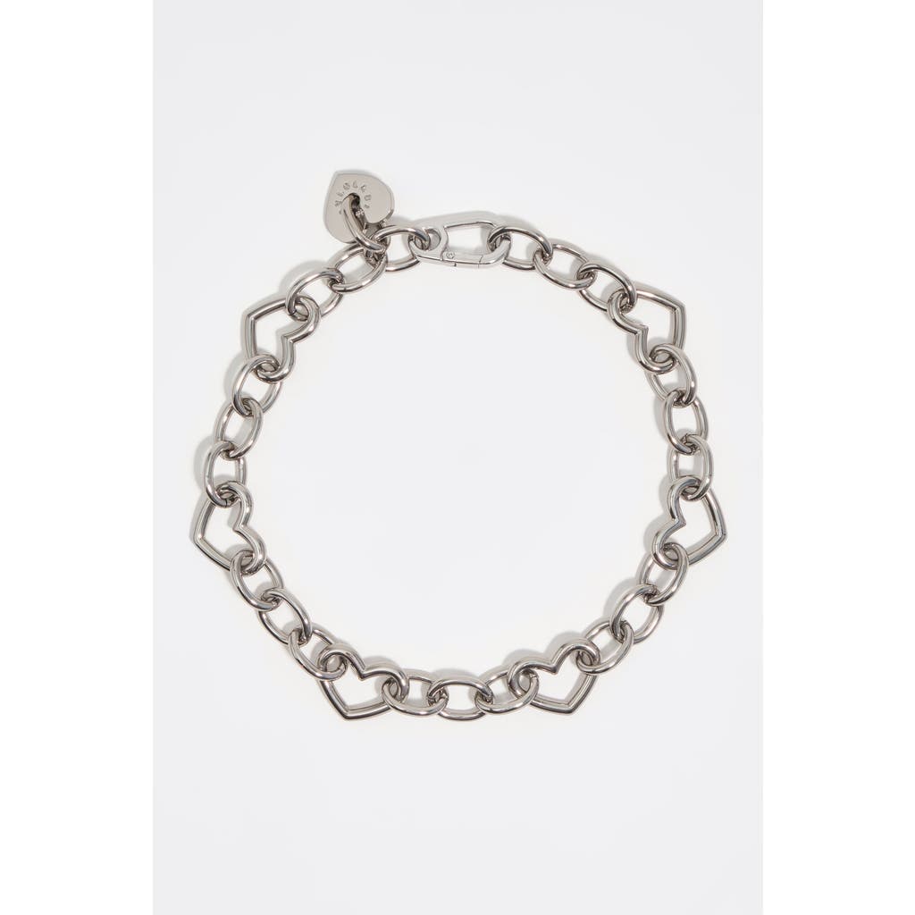 BIMBA Y LOLA BIMBA Y LOLA Heart Logo Metal Chain Necklace